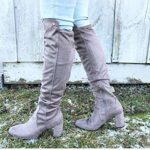 NEW! Liz Claiborne over the knee suede boots. 8.5M